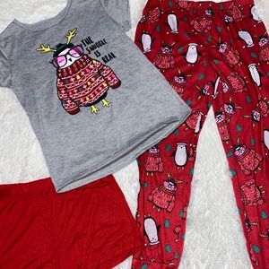 3 piece Christmas pajama set